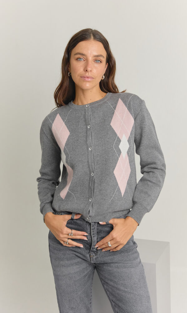 cardigan rombo